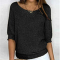 Oberteile Damen | Cosy Knit Top für Damen, Alle Jahreszeiten, Stil und Komfort