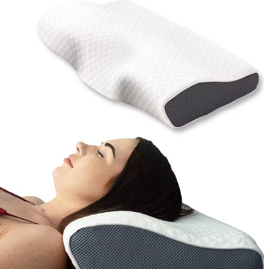 Orthopädisches Anti-Schnarch-Kissen mit ergonomischer Stütze und hypoallergenem Memory-Schaum - kühlend und waschbar