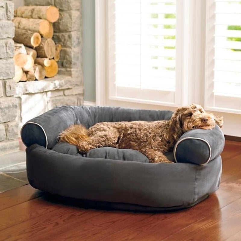 Orthopädisches Hundebett mit Stressreduzierender Füllung – Waschbarer Bezug für Gesunde Ruheposition und Optimalen Komfort
