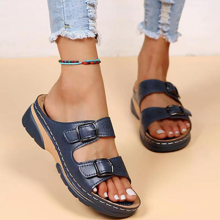 Mia | Damen Sandalen mit Doppelriemen