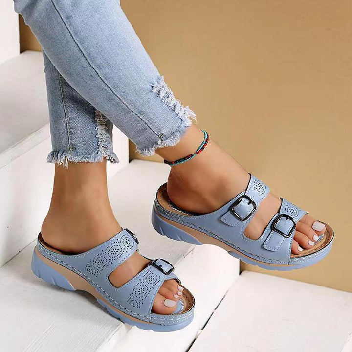 Mia | Damen Sandalen mit Doppelriemen