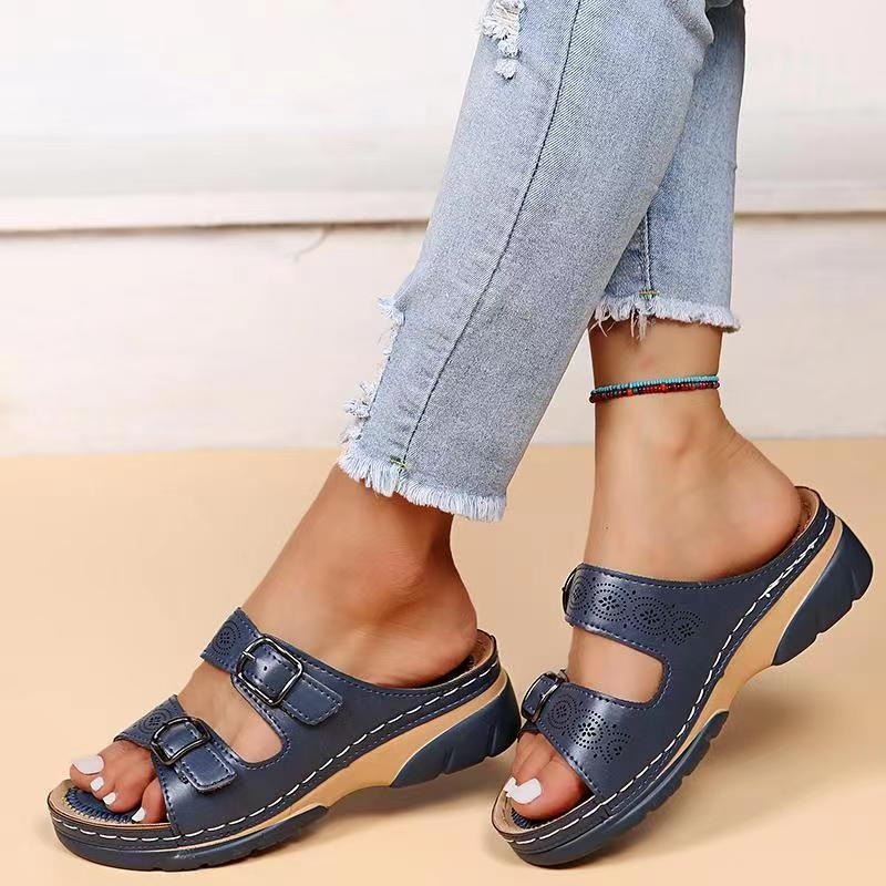Agata | Damen-Orthopädische Sandalen mit Schnallen