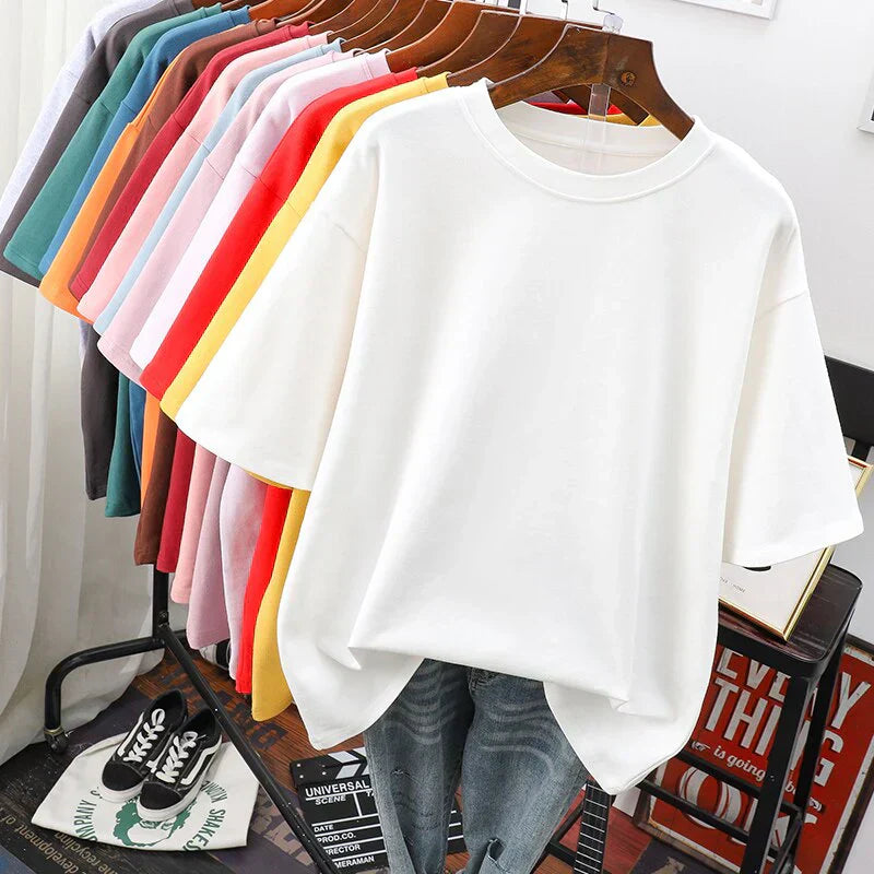 Oversized T-Shirt – Bequemes Oversized Sleepshirt mit Rundhalsausschnitt in verschiedenen Farben