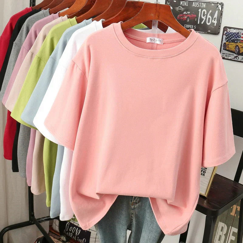Oversized T-Shirt – Bequemes Oversized Sleepshirt mit Rundhalsausschnitt in verschiedenen Farben