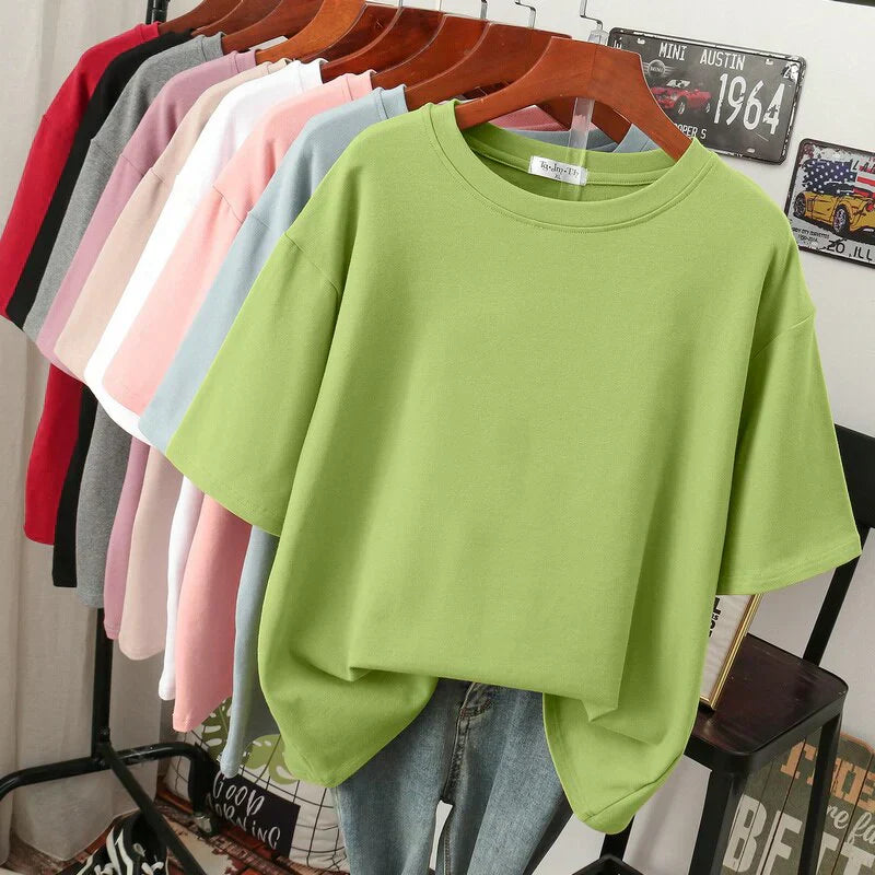 Oversized T-Shirt – Bequemes Oversized Sleepshirt mit Rundhalsausschnitt in verschiedenen Farben
