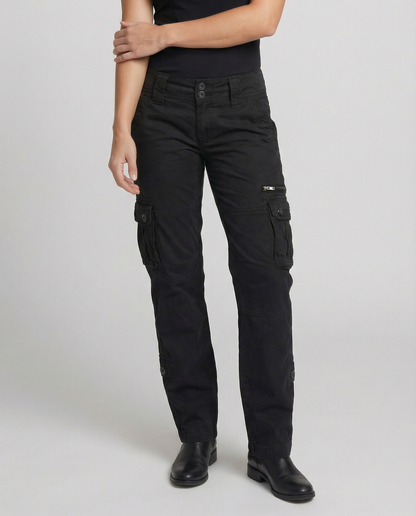 Pantaloni cargo da donna a taglio stretto | Design con più tasche