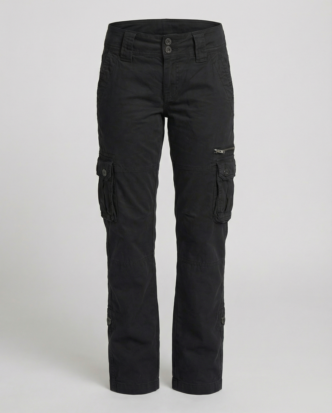 Damen Schmale Passform Cargo Hose | Mehrtaschen Design