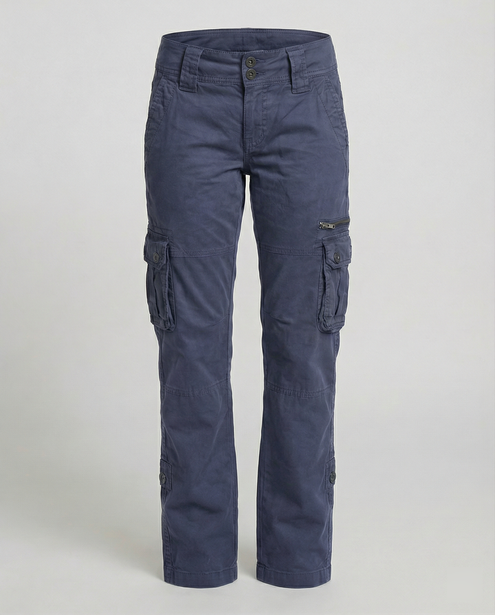 Damen Schmale Passform Cargo Hose | Mehrtaschen Design