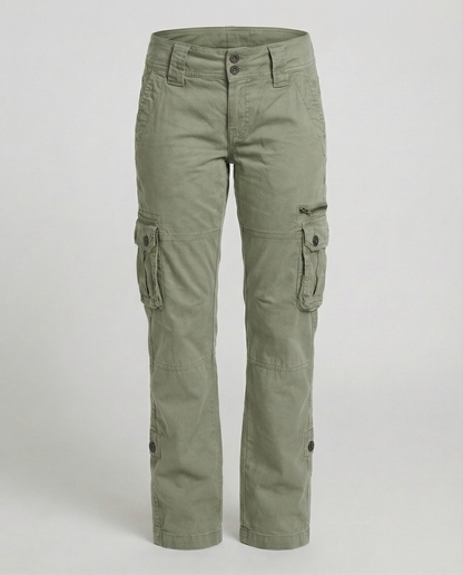 Pantaloni cargo da donna a taglio stretto | Design con più tasche