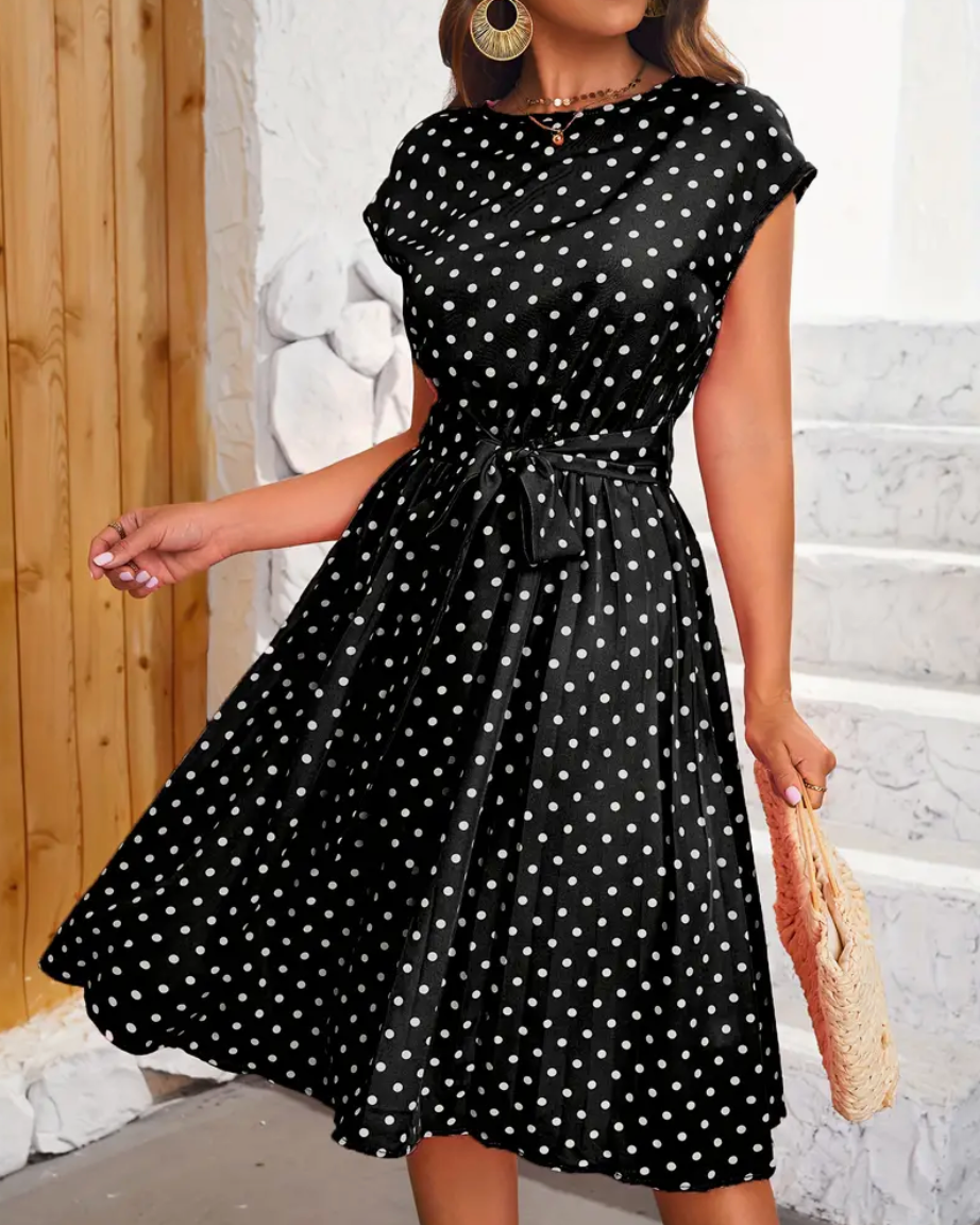 Klara | Damen Vintage-Kleid mit Punkten
