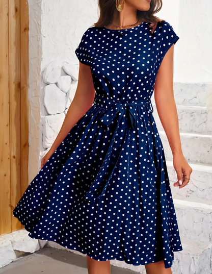 Klara | Damen Vintage-Kleid mit Punkten