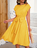 Klara | Damen Vintage-Kleid mit Punkten