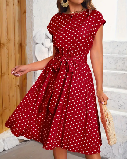 Klara | Damen Vintage-Kleid mit Punkten