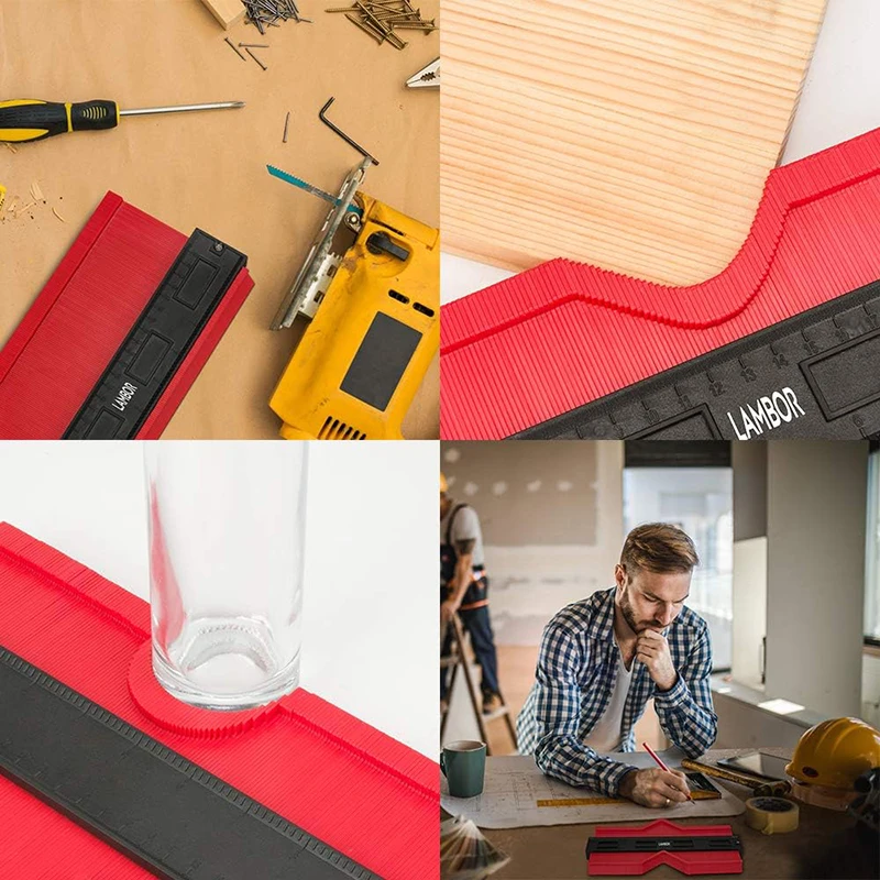 Präzise Profilschablone für die Formübertragung – ideal für Laminat, Fliesen und Holz