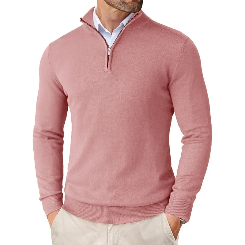 Premium | Herren-Pullover mit Reißverschluss