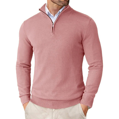 Premium | Herren-Pullover mit Reißverschluss