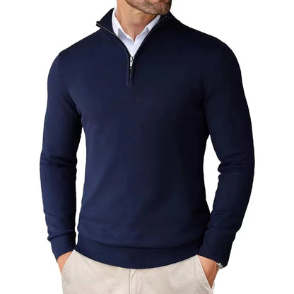 Premium | Herren-Pullover mit Reißverschluss