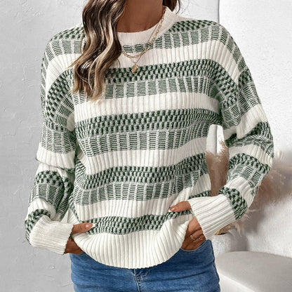 Pullover Damen | Herbst/Winter Damenmode mit Entspannter Passform und Rundhalsausschnitt