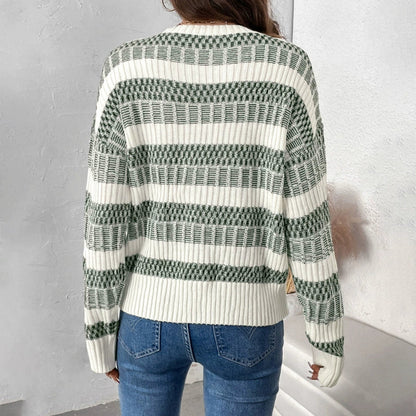 Pullover Damen | Herbst/Winter Damenmode mit Entspannter Passform und Rundhalsausschnitt