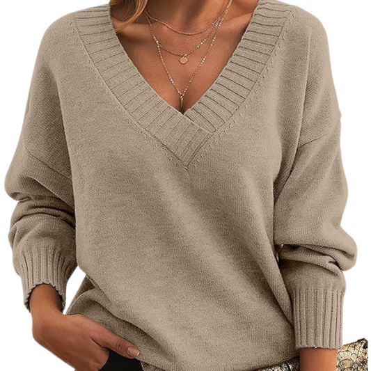 Pullover Damen | V-Ausschnitt Wintermode für Damen