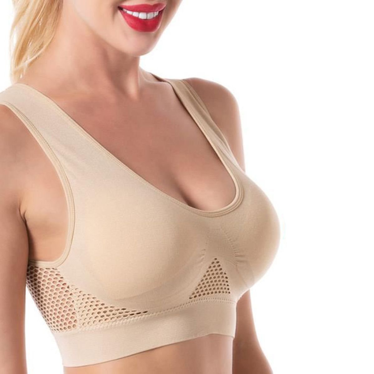 Drahtloser Push-up-BH, atmungsaktives Design, Komfort
