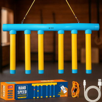 Reflexspiel für Kinder: Reaktionstrainer – Fallstab-Herausforderung 0