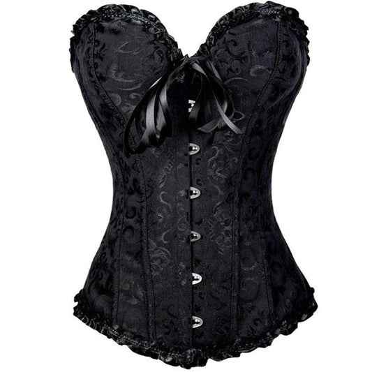 Retro Korsett mit Knochen für Damen – Verstellbarer Taillentrainer für skulptierte Silhouette