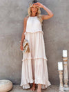Robyn – Maxikleid mit Neckholder und Rüschen 0
