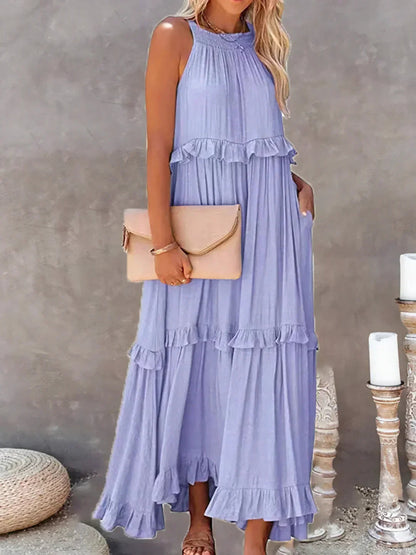 Robyn – Maxikleid mit Neckholder und Rüschen 13