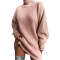 Rollkragenpullover Damen | Übergröße für Büro und Freizeit