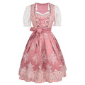 Rosa Dirndlkleid – Oktoberfest | Mit bestickter Schürze und Bluse für einen femininen, traditionellen Look