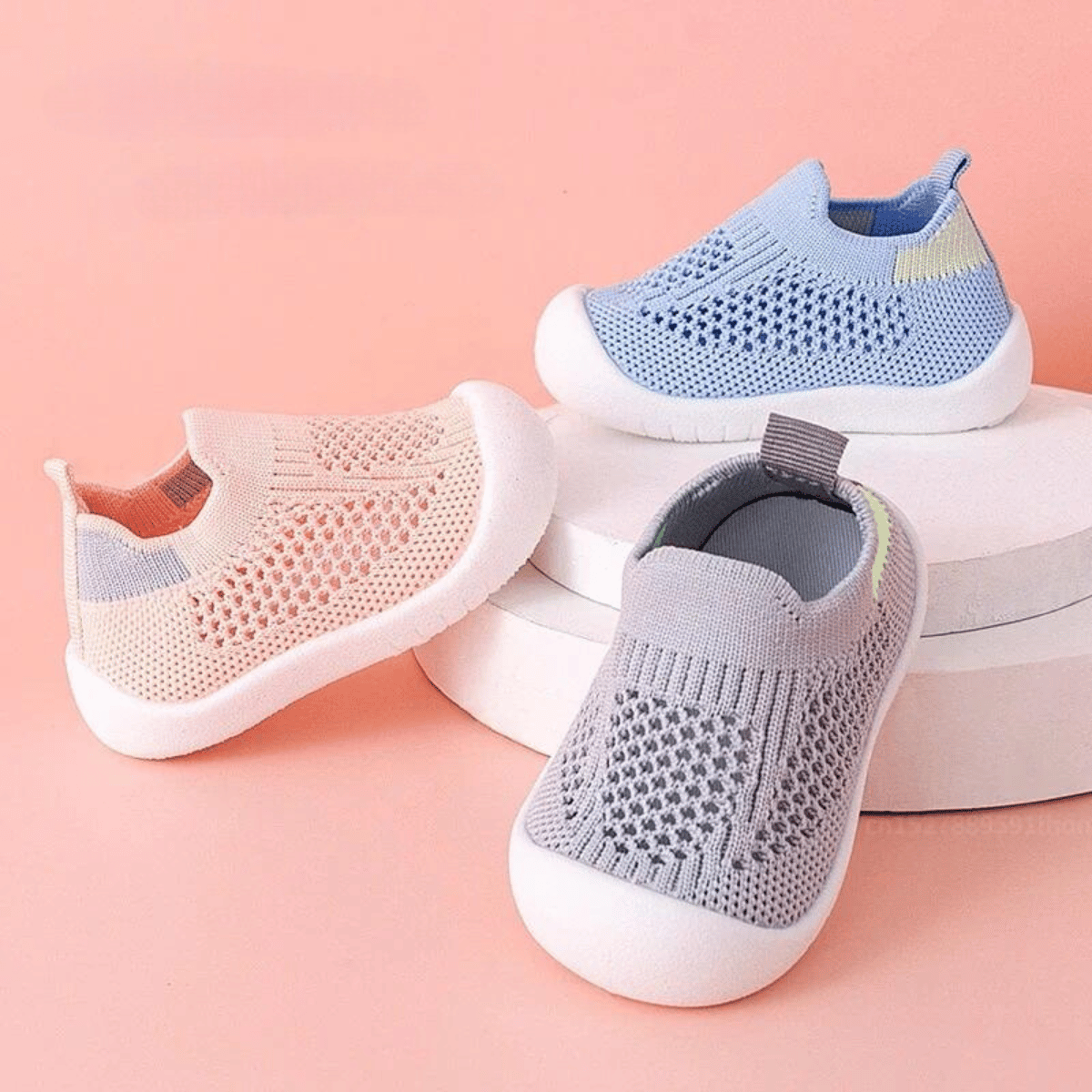 Rutschfeste Kinderschuhe – Bequeme Sneakers für Kinder aus atmungsaktivem Material in verschiedenen Farben