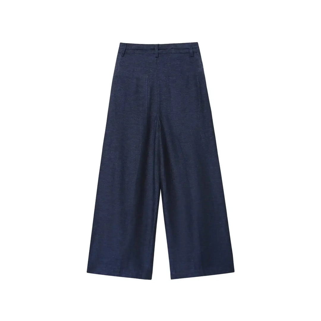 Damen Zweiteiler Set | Regular Fit Set | Ärmellose Weste und Weite Hose | Moderner Smart Casual Stil