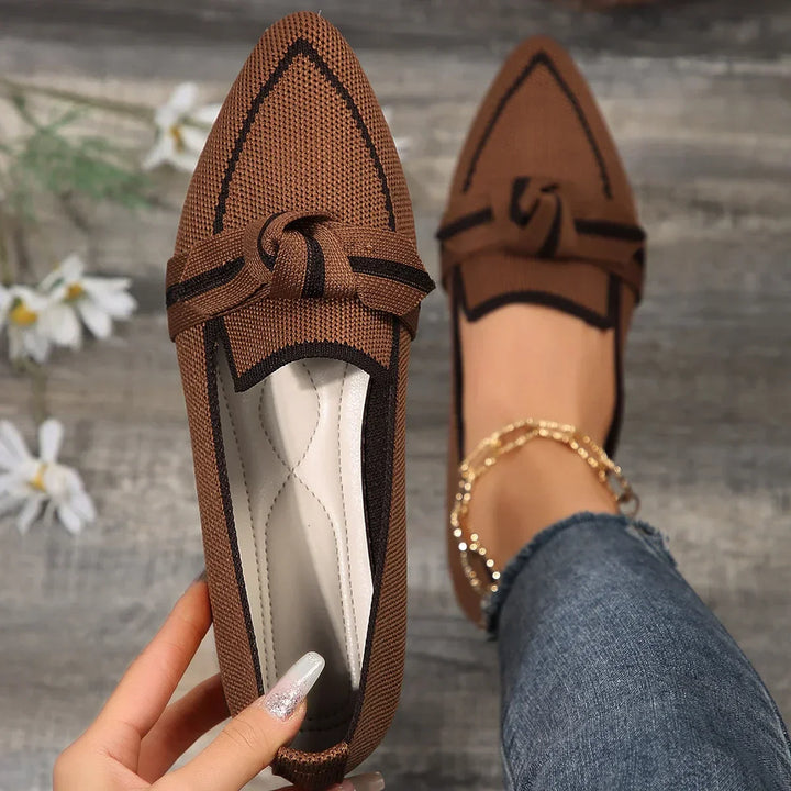 Damen Slip-On Loafer mit spitzer Zehenform | Minimalistisch