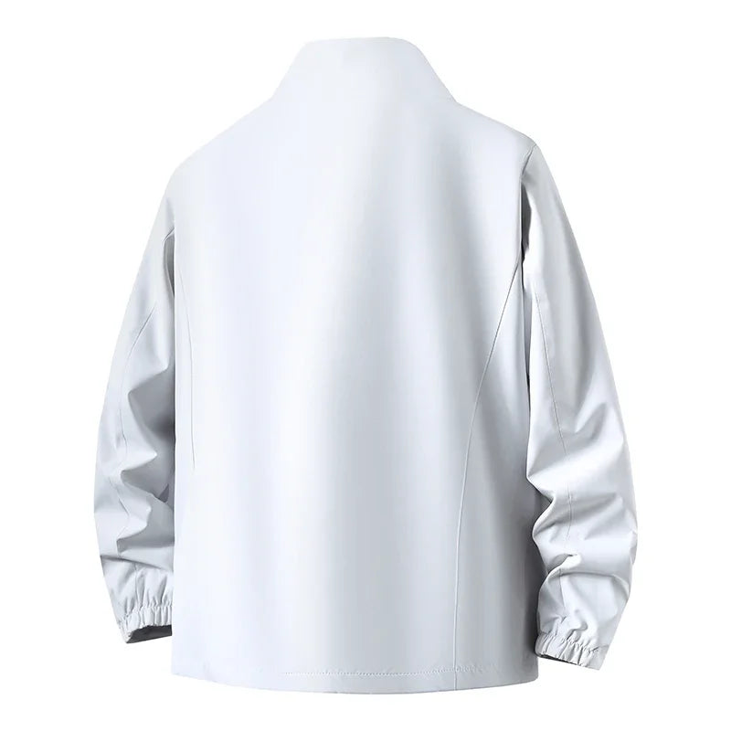 Veste Homme à Col Montant Fermeture Éclair Manches Longues | Décontracté