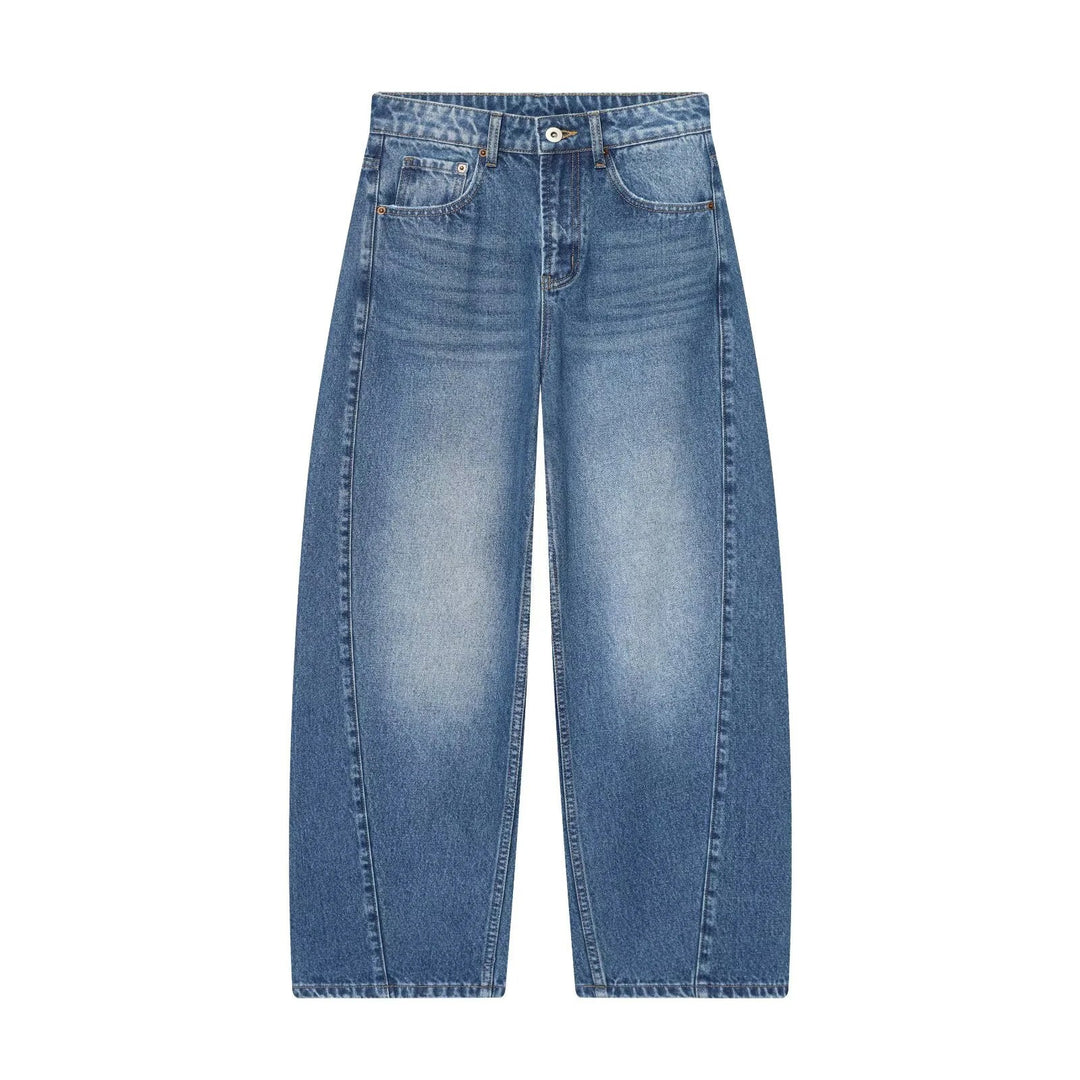Damen High Waist Hose Mit Geradem Bein Casual Stil Relaxed Passform | Relaxed Fit