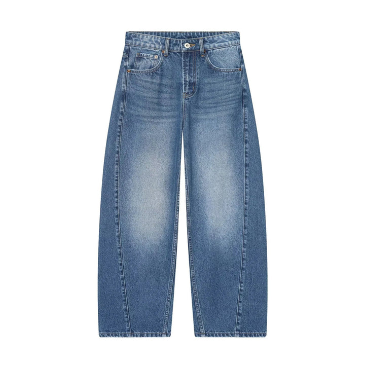 Damen High Waist Hose Mit Geradem Bein Casual Stil Relaxed Passform | Relaxed Fit