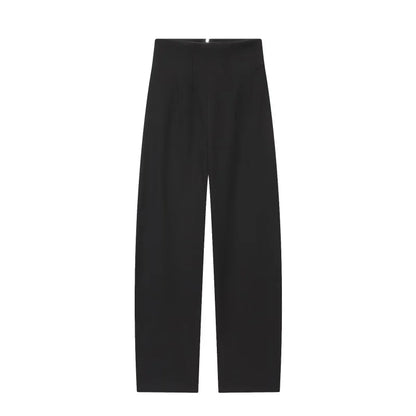 Blazer ajusté pour femme et pantalon à jambe droite ensemble deux pièces | Taille cintrée