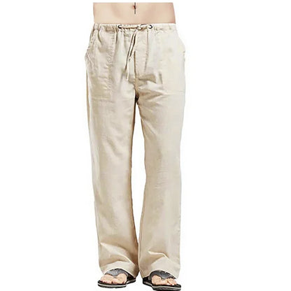 Pantaloni da uomo a gamba larga in velluto a coste stile casual con tasche | Casual