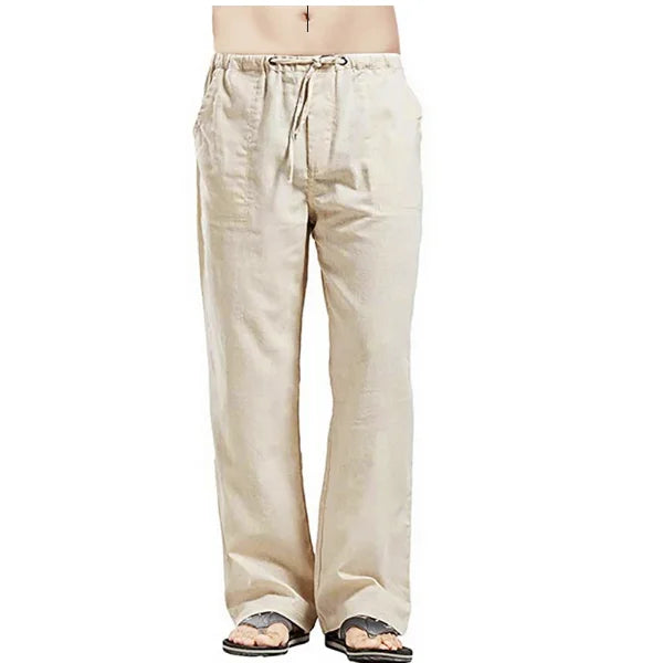 Herren Weites Bein Kordelzug Freizeit Taschen Hose | Freizeit