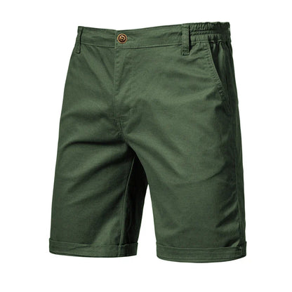 Pantaloncini da uomo casual con gambe dritte e chiusura con bottoni | Tasche laterali