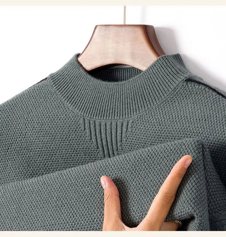 Men's Long Sleeve Textured Sweater | Classic Style