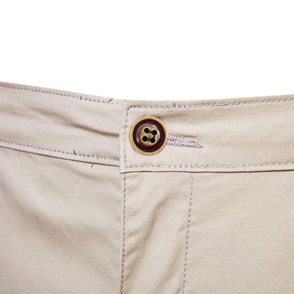 Pantaloncini da uomo casual con gambe dritte e chiusura con bottoni | Tasche laterali