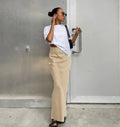 Damen High Waist Rock Mit Geradem Schnitt Minimalistischem Stil | Maxi