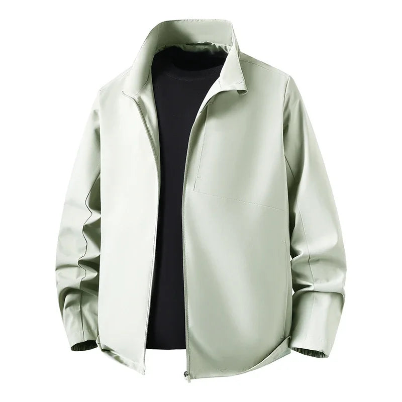 Veste Homme à Col Montant Fermeture Éclair Manches Longues | Décontracté