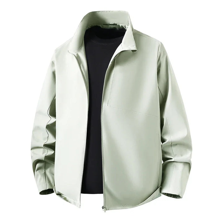 Veste Homme à Col Montant Fermeture Éclair Manches Longues | Décontracté