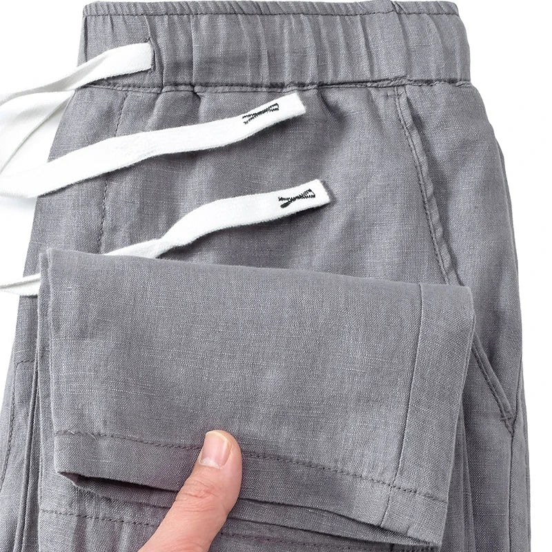 Herren Freizeit Hose Mit Kordelzug | Gerade Bein