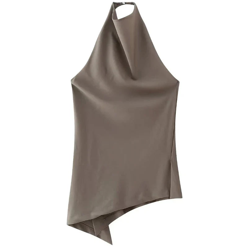 Damen Hosen Set | Zweiteiliges Outfit mit Halter Top | Gerade Hose | Moderner Alltagslook