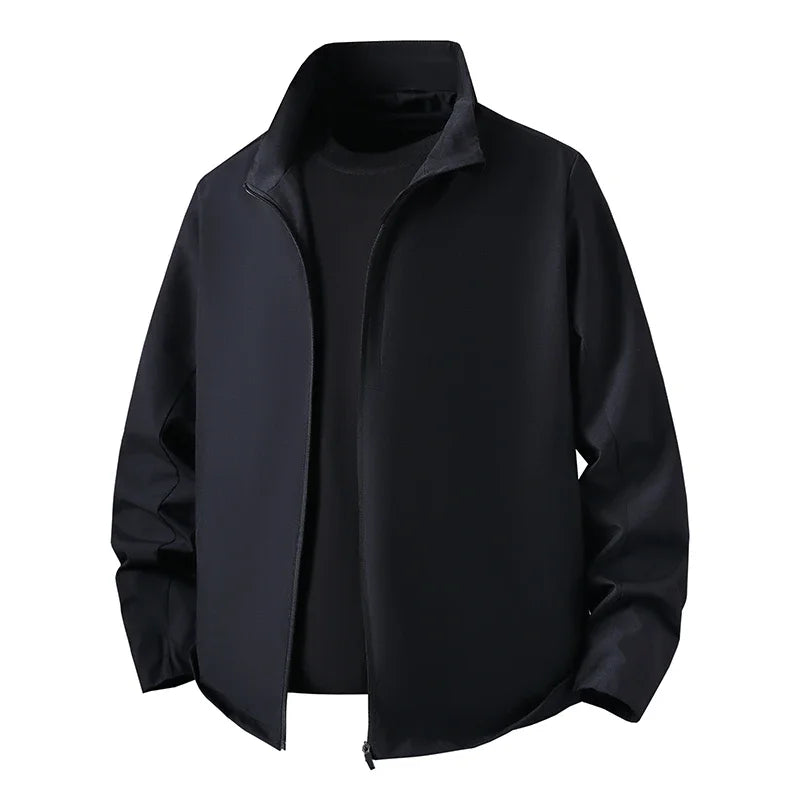 Veste Homme à Col Montant Fermeture Éclair Manches Longues | Décontracté