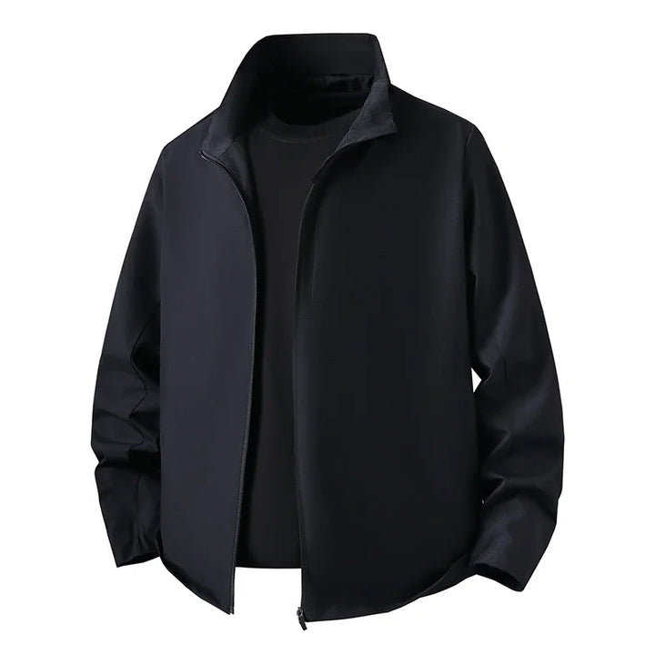 Veste Homme à Col Montant Fermeture Éclair Manches Longues | Décontracté
